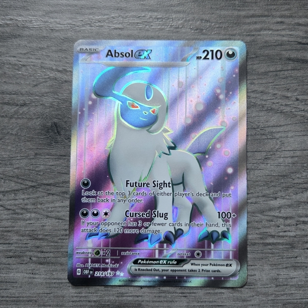 Absol ex #214 Pokemon Obsidian Flames Holo Card